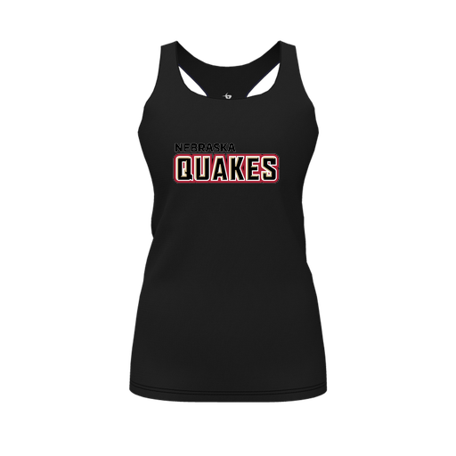 [FT0TRBBK-FYS-LOGO1] Decker Racerback Tank Top (Female Youth S, Black, Logo 1)