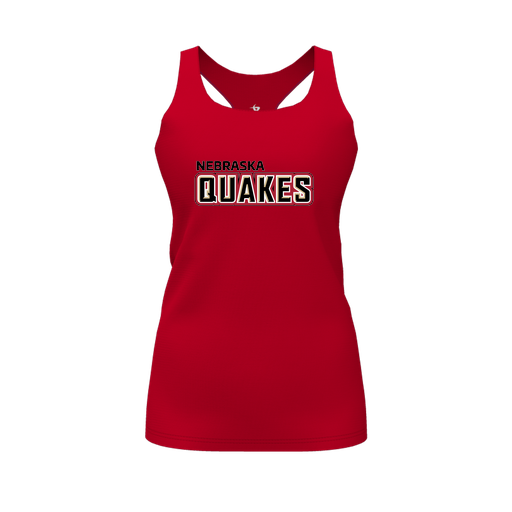 [FT0TRBRD-FYS-LOGO1] Decker Racerback Tank Top (Female Youth S, Red, Logo 1)