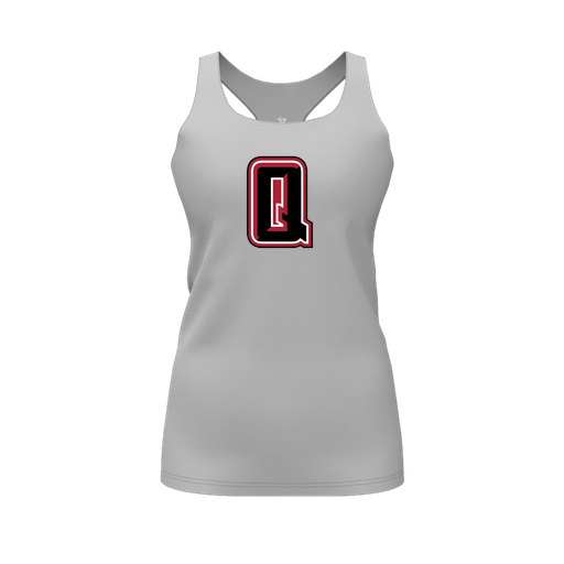 [FT0TRBGY-FYS-LOGO2] Decker Racerback Tank Top (Female Youth S, Gray, Logo 2)