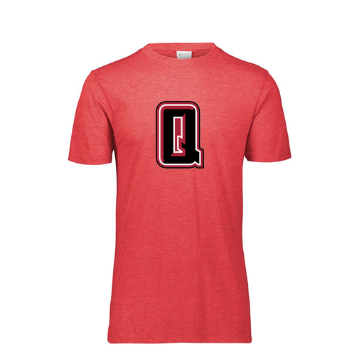 [FTSCUBRD-YS-LOGO2] Decker Youth Tri-Blend T-Shirt - Short Sleeve (Youth S, Red, Logo 2)