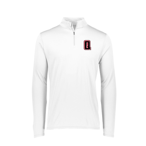 [FTLQFLWH-FAXS-LOGO2] Decker Women's Flex-Lite 1/4 Zip Shirt (Female Adult XS, White, Logo 2)