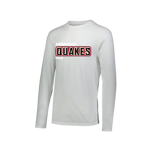 [FTLCUBWH-AXS-LOGO3] Decker Men's Tri-Blend T-Shirt - Long Sleeve (Adult XS, White, Logo 3)