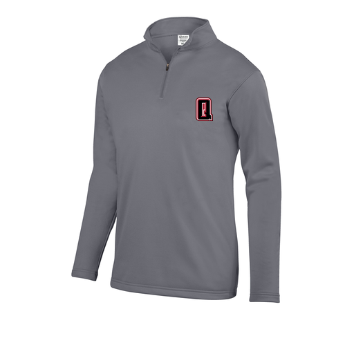 [FOLQFFGY-YS-LOGO2] Decker Youth FlexFleece 1/4 Zip (Youth S, Gray, Logo 2)